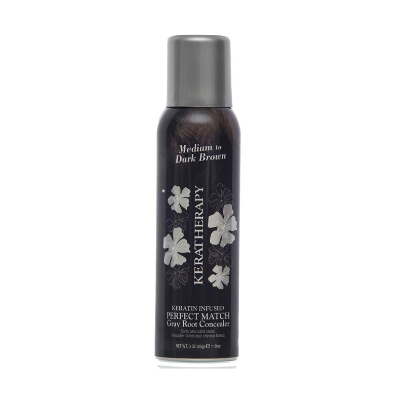 KT30 Keratherapy Gray Root Concealer – Medium to Dark Brown 118ml