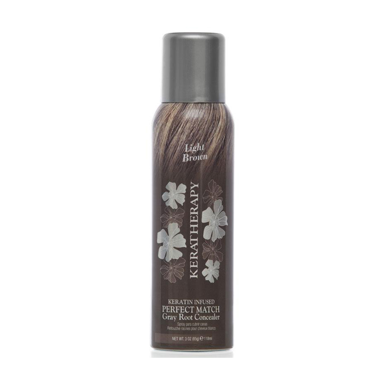 KT31 Keratherapy Gray Root Concealer – Light Brown 118ml