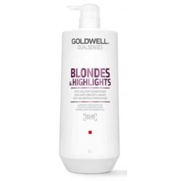 206122 Goldwell Dualsenses Blondes & Highlights Anti Brassiness Conditioner 1ltr
