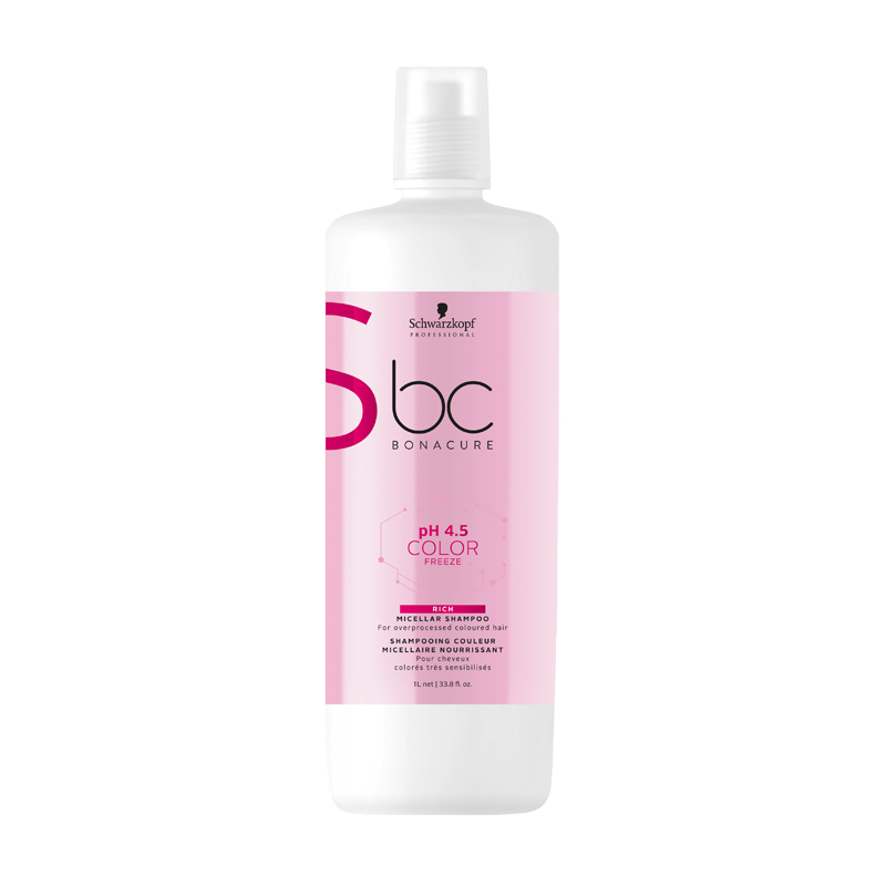 2323718 Schwarzkopf BC pH 4.5 Color Freeze Micellar Rich Shampoo 1ltr