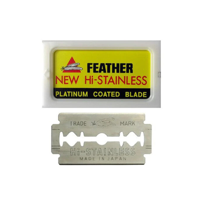 Feather Double Edge Blades Single Box of 5 blades Coverall Hairdressing Supplies