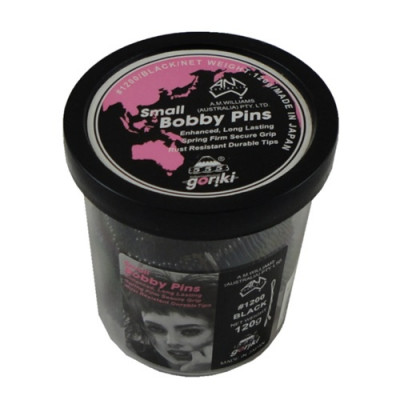 PI1200B 555 Bobby Pins Black 1.5 inch