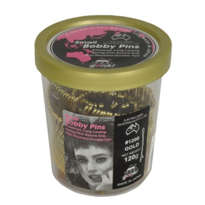 PI1200G 555 Bobby Pins Gold 1.5 inch