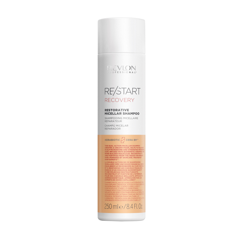 RPRRS250 Revlon Professional Restart Recovery Restorative Micellar Shampoo 250ml